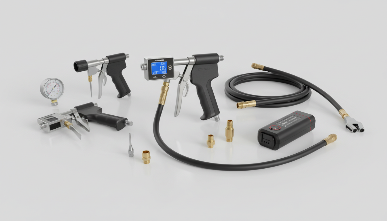 Dæk-pumpe-pistoler